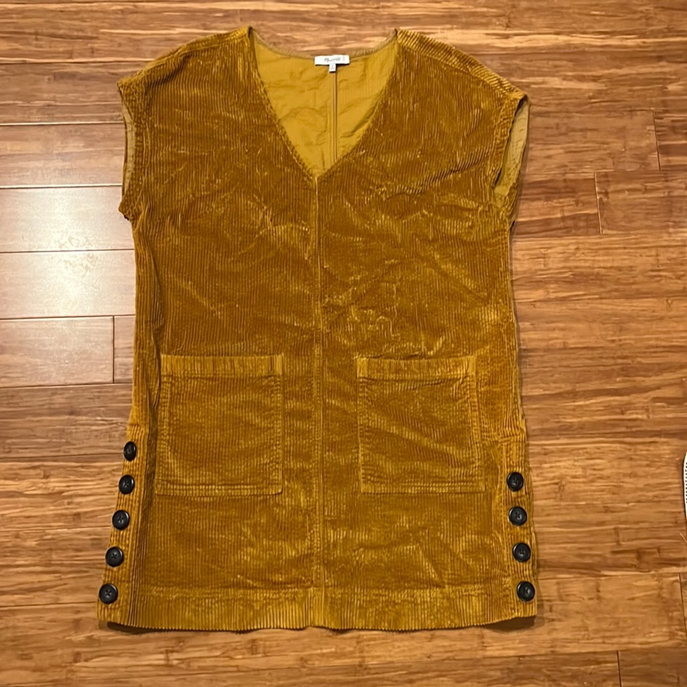 Madewell corduroy smock dress